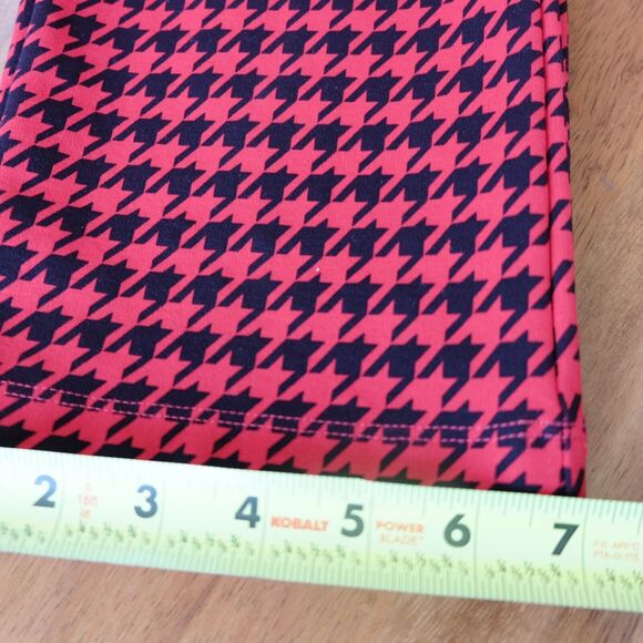 Sanctuary Pants Women Sz M Houndstooth High Rise Crop Straight Retro 70s - Picture 10 of 12